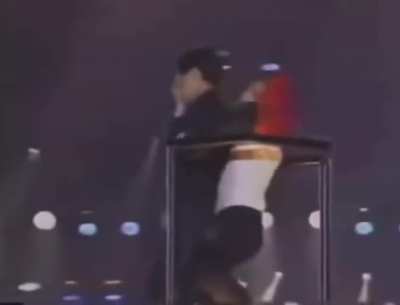 Michael Jackson did a concert in Seoul in 1996 and a fan climbed the crane up to him. MJ held him tightly to prevent him from falling, all while performing Earth Song