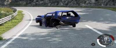 Accidently created a sideways driving car