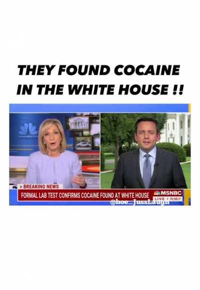 Coke found in White House. I wonder how long it's been there. 