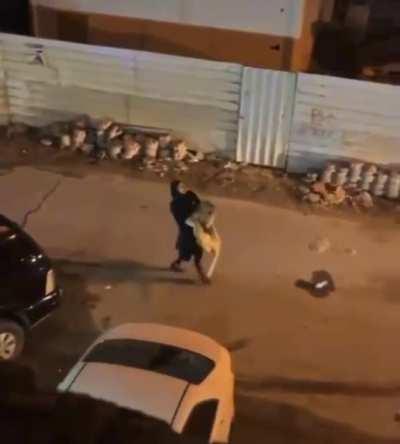 Just out walking my cat!