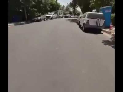 Gabriel striking down a mere object