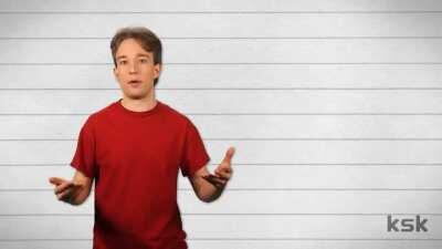 Tom Scotts teleprompt writer studies the necronomicon.