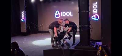 Russian AI company unveils humanoid robot, which proceeds to stumble and fall onstage