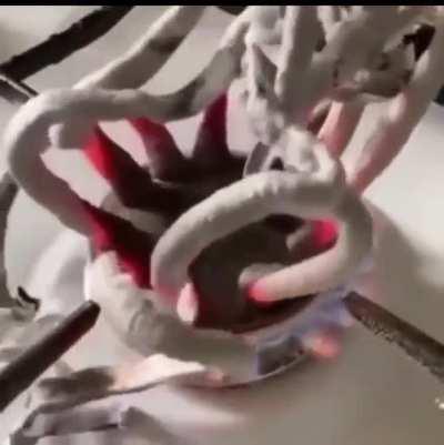 This is what happens when you burn calcium