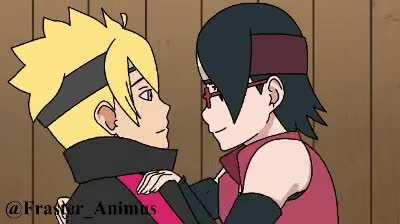 Fanart animation I did. Boruto x Sarada