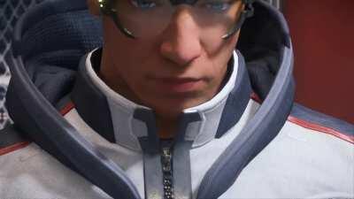 seeing the clothes interact and collide with the head like that is so satisfying