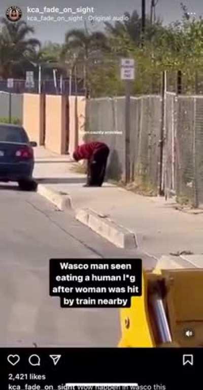 Man from US eats severed human leg 