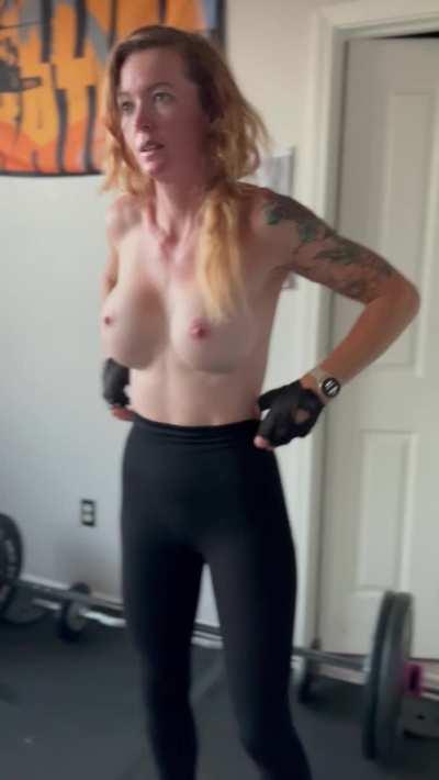 Post workout strip from you favorite mom. 