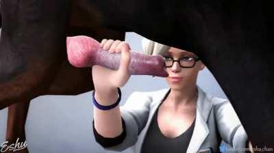 Doctor Mercy taking care of sick dog (eshu)