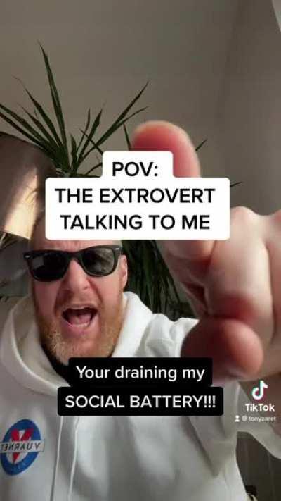 POV: The Extrovert Talking To Me