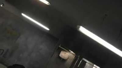 Abusing the wardens wife while he watches