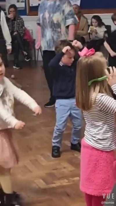 I added the Bully Maguire music to the clip of the kid dancing…