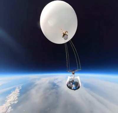 Camera being launched 3 kilometers (100,000 feet) up
