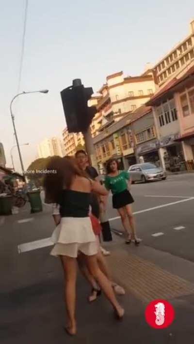 a sidewalk in singapore