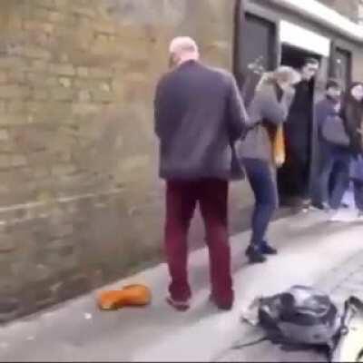 WCGW jumping and rotating in the street