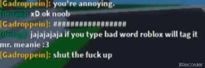 roblox will tag it mr meanie