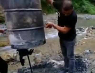 WCGW using a barrel and fire to cook your meat