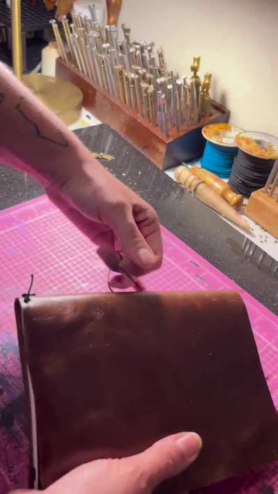 I made these leather bound journals for myself 💫