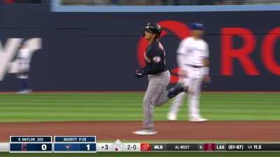 [Highlight] [Highlight] Canadian Bo Naylor in his first AB in Toronto goes deep to tie the game