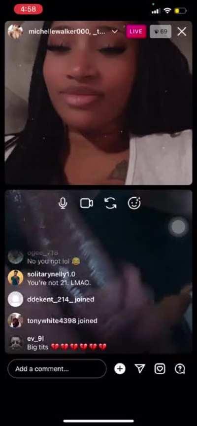 Michellewalker000 she had to remember she was live lol