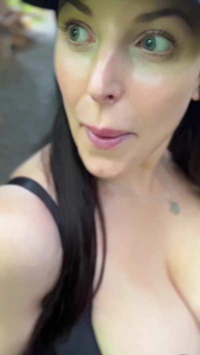 Angela White Flashing Juicy Tits