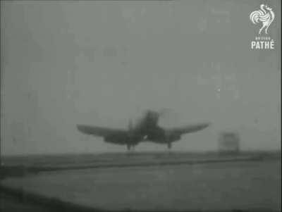 A live bomb detonates on an US aircraft carrier after accidentally being dropped from an aircraft, killing the cameraman (1953).