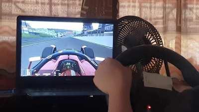 heres a lap of spa with me (technically)