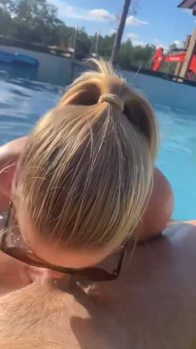 My pool is warming up!