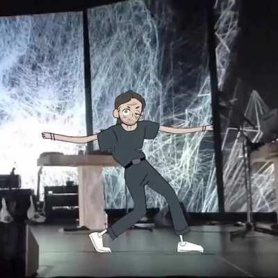 thom on stage be like