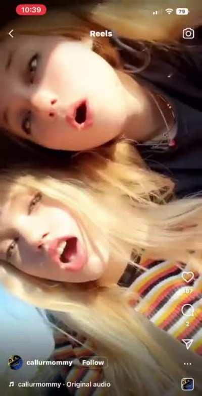 In the car with friends