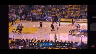 [Highlight] Steph Curry and the Warriors completely break down Portland's defense - 2019 WCF Game 1
