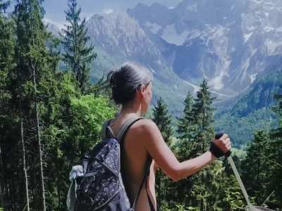 I love it when I can hike completely naked