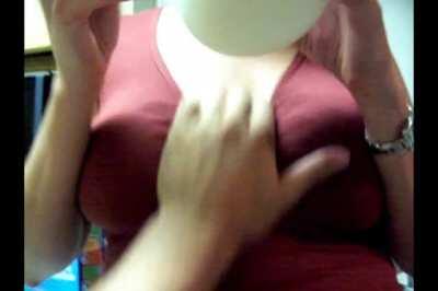 Beautiful Curvy Amateur Gets Felt Up In The Kitchen