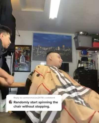 Barber pranks customer part 3