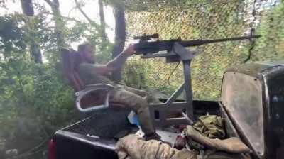 Ukrainian drone hunting unit shows off a new comfort modification on their equipment 