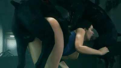 Jill Valentine enjoying some doggy cock (noname55)