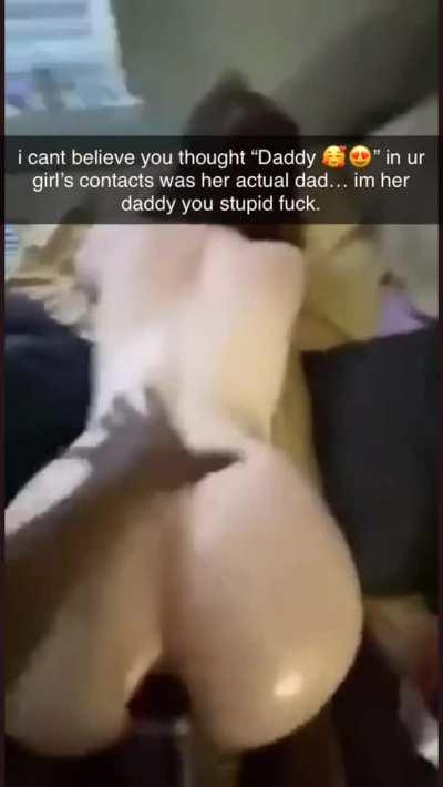 Daddy is blowing out my back