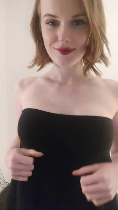 Not a titty drop, but a titty pop!