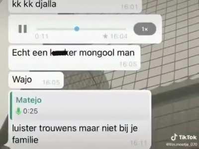 “Waarom kom je niet op dagen kanker mongool”