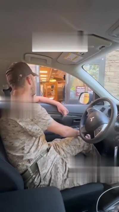 A guy getting into it with employees