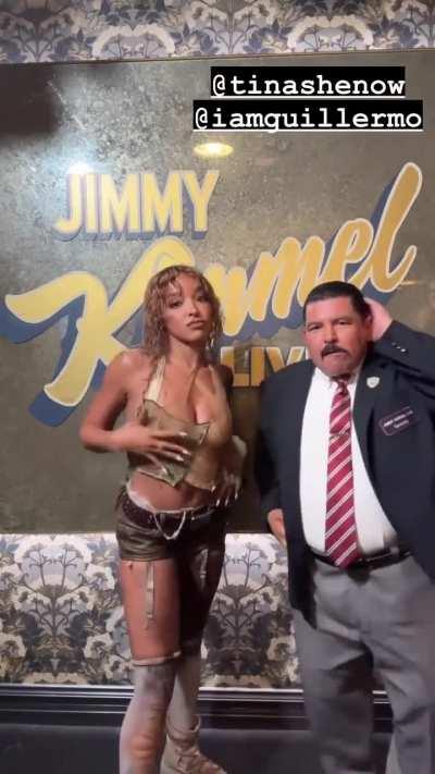 funny seeing Tinashe getting 'Nasty' with Guillermo on Jimmy Kimmel Live! They make a great team! 😂🔥 