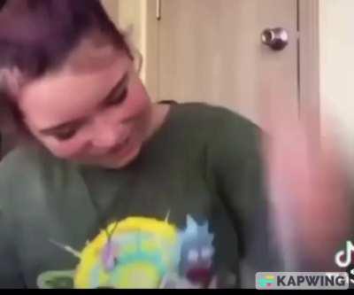 Doing a stupid tiktok challenge get the stupid prize for it.