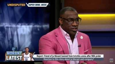 [Highlight] Shannon Sharpe on the report about Ja's people threatening the Pacers staff: 'Bruh you not hard,thats not yours life. People in that life would give anything to be in your life..nobody looks at Ja and think 'Man, that's a thug,he hood'..'