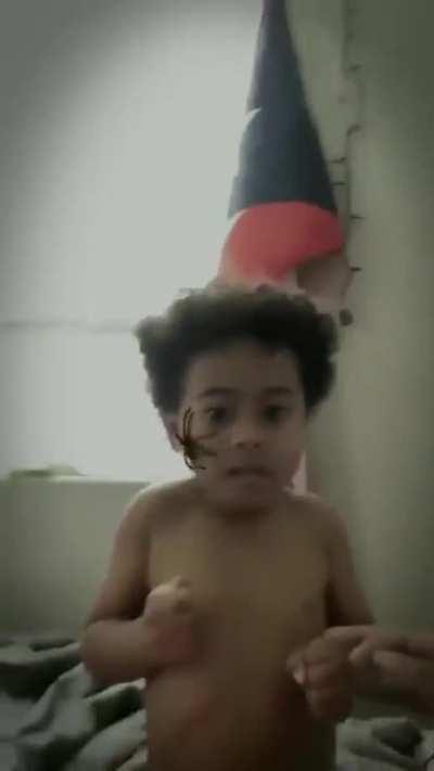 The slaps did it for me....