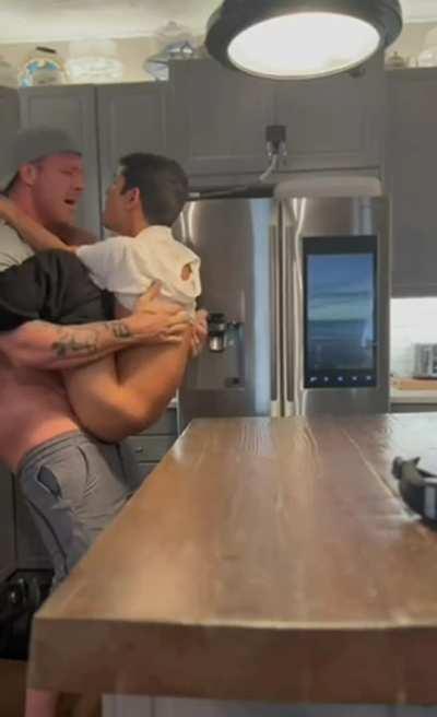 Wanted daddy to give him a standing ride