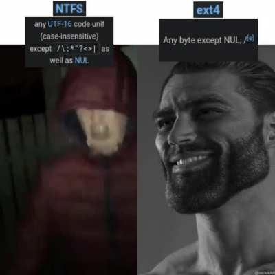 File system chracters