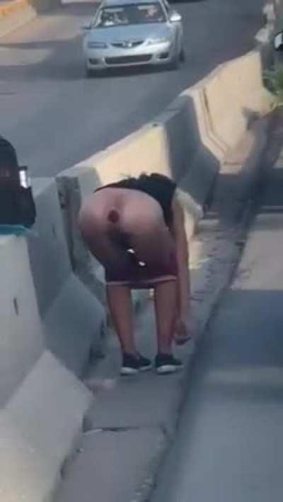 WTF nobodies stoping for the flashing red.