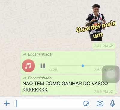 NÃO TEM COMO GANHAR DO VASCO