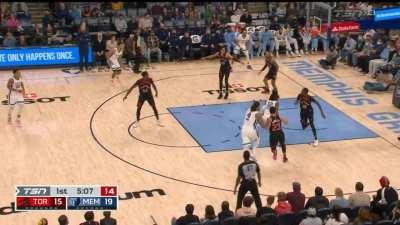 [Highlight] Ja Morant huge slam on Chris Boucher