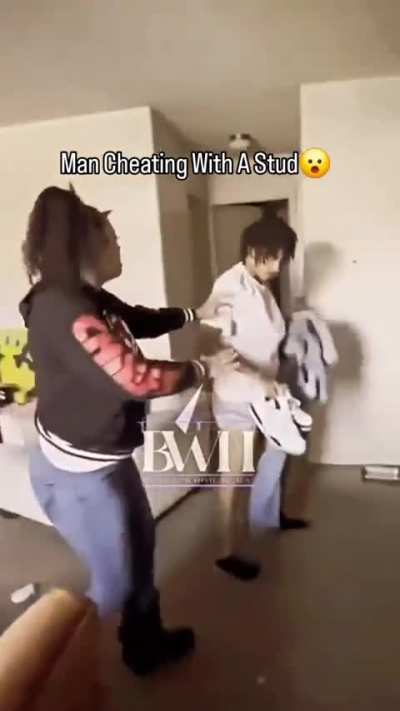 She found her boyfriend with a stud.